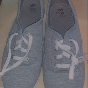 Gray Slip On Shoes